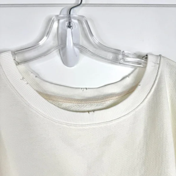 FREE PEOPLE We The Free NEW Camden Sweatshirt Size L White - Picture 6 of 12